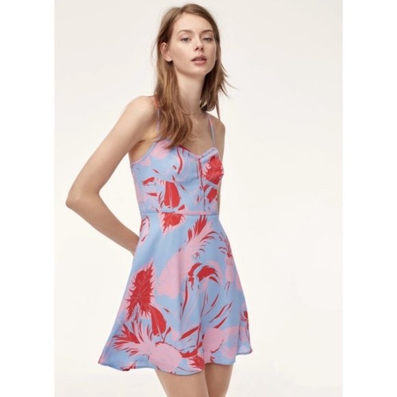 Aritzia Sunday Best tropical leaf pineapple dress - Picture 1 of 6